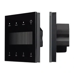 Фото #1 товара INTELLIGENT ARLIGHT Сенсорная панель SMART-DALI-301-11-4G-3SC-DT6 Черная (230V, встраиваемая, 2.4G) (IARL, IP20 Пластик, 5 лет)