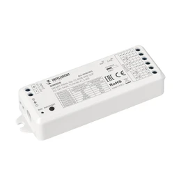 Фото #1 товара INTELLIGENT ARLIGHT Диммер SMART-PWM-105-72-RGB-MIX-SUF (12-24V, 5x3A, TUYA Wi-Fi, 2.4G) (IARL, IP20 Пластик, 5 лет)