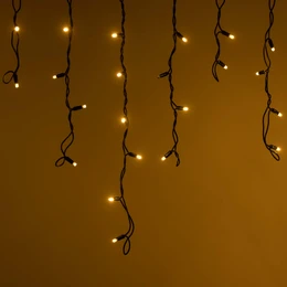 Фото #1 товара Светодиодная гирлянда ARD-EDGE-PRO-4000x600-BLACK-128LED-FLASH Warm/Warm (230V, 8W) (Ardecoled, IP65)