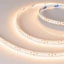 Фото #1 товара Светодиодная лента RT-A180-8mm 24V Warm3000 (14.4 W/m, IP20, 3528, 5m) (Arlight, Открытый)