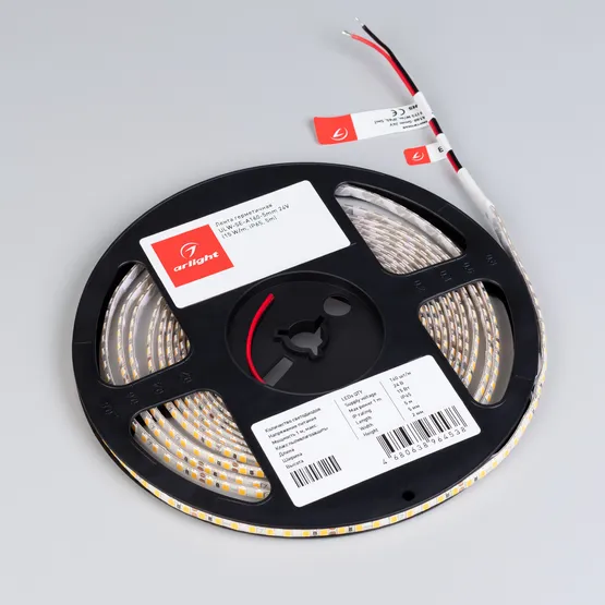 Фото #2 товара Светодиодная лента герметичная ULW-SE-A160-5mm 24V Warm3500 (15 W/m, IP65, 5m) (Arlight, CRI>90)