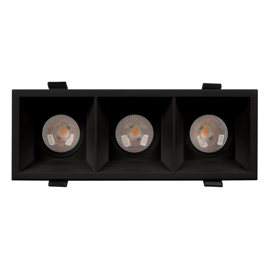 Фото #2 товара Светильник MS-FLOW-BUILT-S230x85-3x12W Warm3000 (BK, 55 deg, 230V) (Arlight, IP20 Металл, 5 лет)