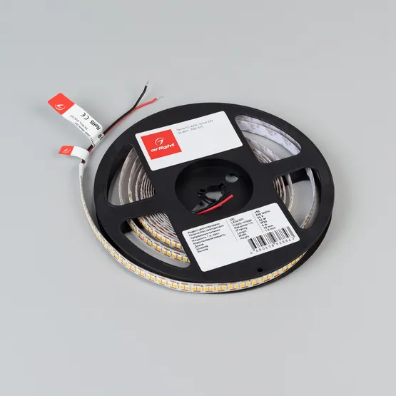 Фото #2 товара Светодиодная лента FC-A240-10mm 24V White6000-CX1 (24 W/m, IP20, 5m) (Arlight, резка 1 светодиод)