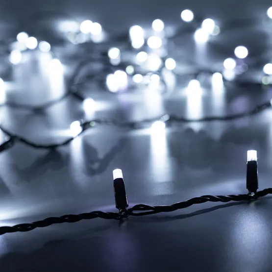 Фото #1 товара Светодиодная гирлянда ARD-STRING-CLASSIC-10000-BLACK-100LED-FLASH WHITE (230V, 7W) (Ardecoled, IP65)