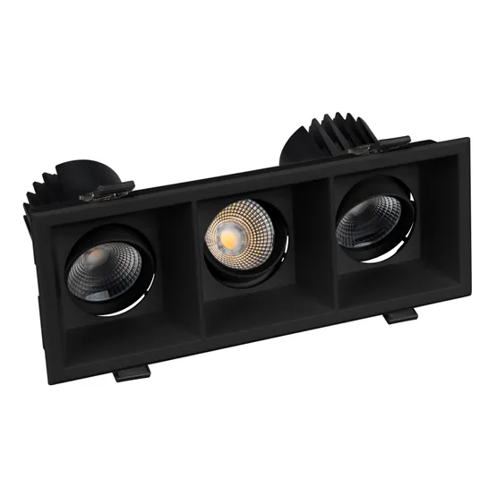 Фото #2 товара Светильник MS-FLOW-BUILT-S230x85-3x6W Warm3000 (BK, 15 deg, 230V) (Arlight, IP20 Металл, 5 лет)