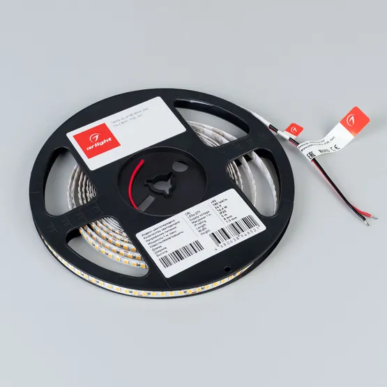 Фото #2 товара Светодиодная лента UL-A180-8mm 24V Warm3500 (14.4 W/m, IP20, 5m) (Arlight, Открытый)