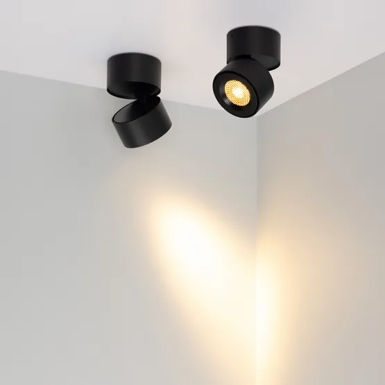 Фото #4 товара Светильник SP-POINT-SURFACE-R85-12W Warm3200-MIX (BK, 15 deg, 230V) (Arlight, IP20 Металл, 5 лет)
