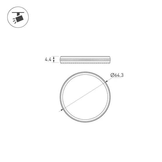 Фото #3 товара Фильтр LGD-ARTIFACT-ND-LENS-R62 (BK) (Arlight, Металл)