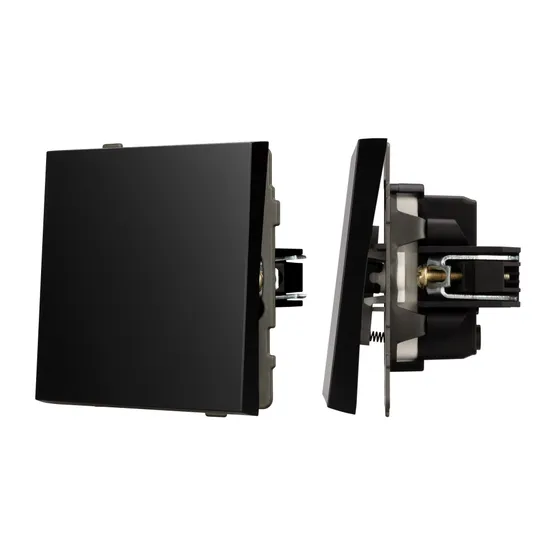 Фото #1 товара Механизм звонкового выключателя SWT-TENDO-MKR1-PL-BK (230V, 10A) (Arlight, Черный)