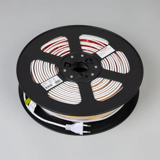 Фото #3 товара Светодиодная лента герметичная ARL-PS-X296-10mm 230V Warm3000 (12 W/m, IP67, 50m) (Arlight, -)