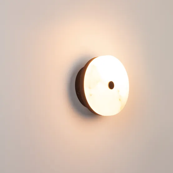 Фото #2 товара Светильник SP-MENTA-WALL-R165-12W Warm2700 (BK, 130 deg, 230V) (Arlight, IP20 Мрамор, 5 лет)