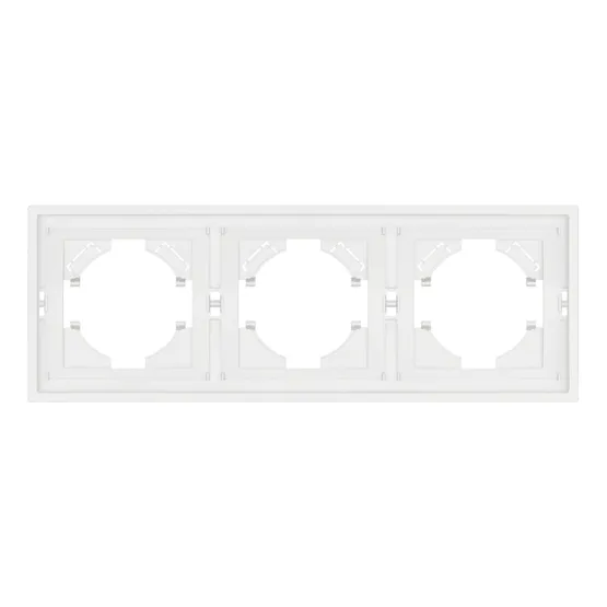 Фото #2 товара Рамка пластиковая FRM-TENDO-SFPL-3-WH (Arlight, Матовый белый)