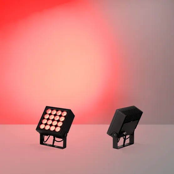 Фото #3 товара Прожектор KT-BLOCK-S220x220-50W RGBW-Day (Графит, 60 deg, 24V, DMX512) (Arlight, IP66 Металл, 3 года)