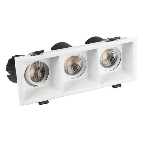 Фото #2 товара Светильник MS-FLOW-BUILT-S230x85-3x12W Warm3000 (WH, 55 deg, 230V) (Arlight, IP20 Металл, 5 лет)