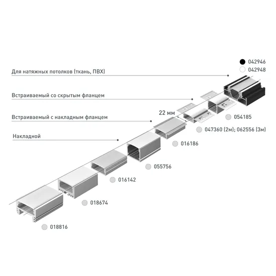 Фото #6 товара Профиль FANTOM-W20-H10-3000 ANOD (Arlight, Алюминий)