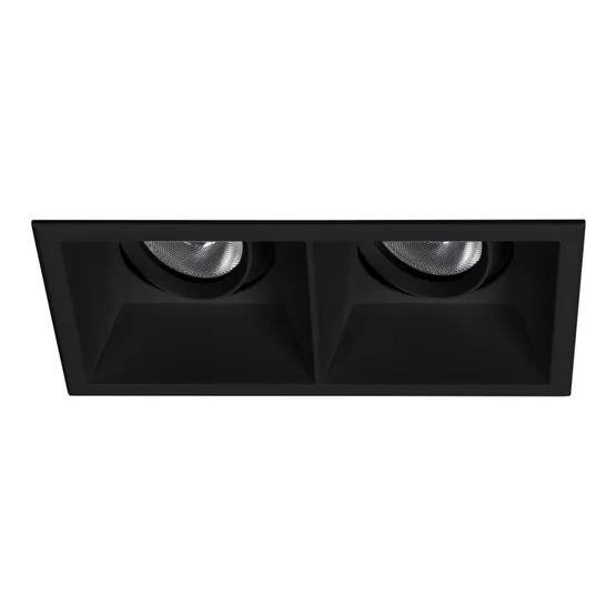 Фото #1 товара Светильник MS-FLOW-BUILT-S157x85-2x12W Warm3000 (BK, 38 deg, 230V) (Arlight, IP20 Металл, 5 лет)