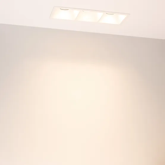 Фото #5 товара Светильник MS-FLOW-BUILT-S230x85-3x12W Warm3000 (WH, 55 deg, 230V) (Arlight, IP20 Металл, 5 лет)