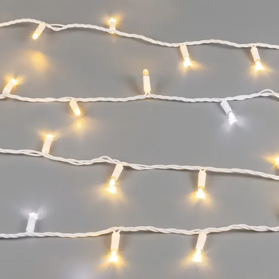 Фото #4 товара Светодиодная гирлянда ARD-STRING-PRO-10000-WHITE-100LED-FLASH WARM (230V, 7W) (Ardecoled, IP65)