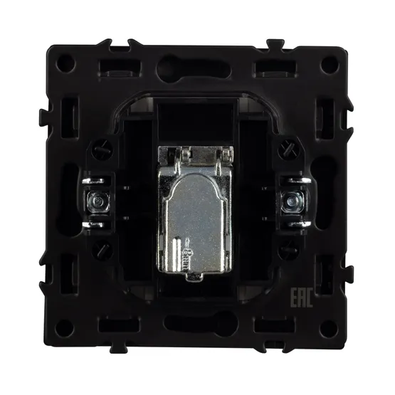 Фото #3 товара Механизм спутниковой розетки SCT-NOBE-MST1-SFPL-BK (SAT) (Arlight, Черный оникс)