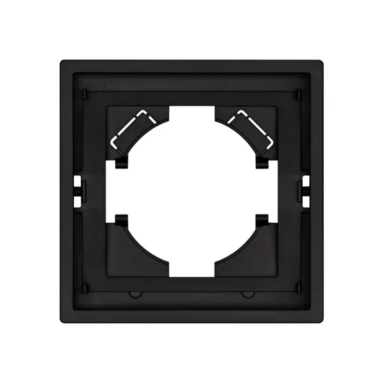 Фото #3 товара Рамка пластиковая FRM-TENDO-SFPL-1-BK (Arlight, Матовый черный)