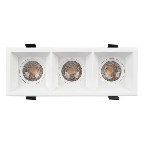 Фото #6 товара Светильник MS-FLOW-BUILT-S230x85-3x12W Warm3000 (WH, 55 deg, 230V) (Arlight, IP20 Металл, 5 лет)