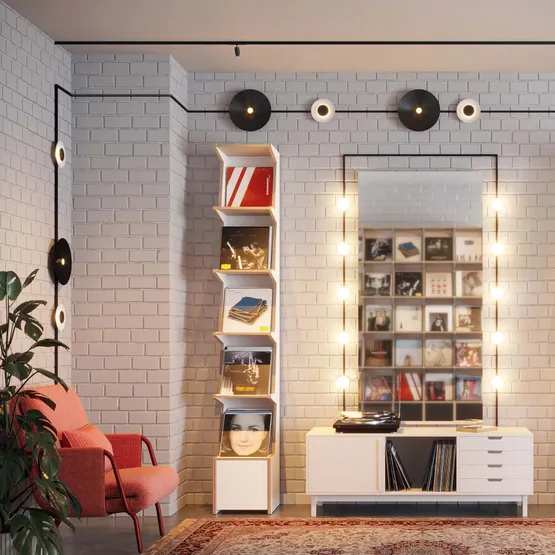 Фото #3 товара Светильник MAG-MICROCOSM-SFERO-R80-7W Day4000 (BK, 230 deg, 24V) (Arlight, IP20 Металл, 5 лет)