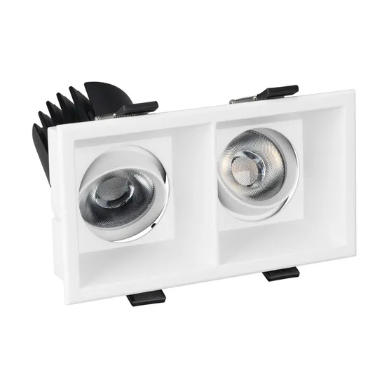 Фото #2 товара Светильник MS-FLOW-BUILT-S157x85-2x6W Warm3000 (WH, 55 deg, 230V) (Arlight, IP20 Металл, 5 лет)