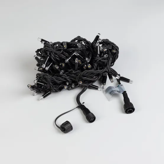 Фото #4 товара Светодиодная гирлянда ARD-STRING-PRO-10000-BLACK-100LED-FLASH WARM (230V, 7W) (Ardecoled, IP65)