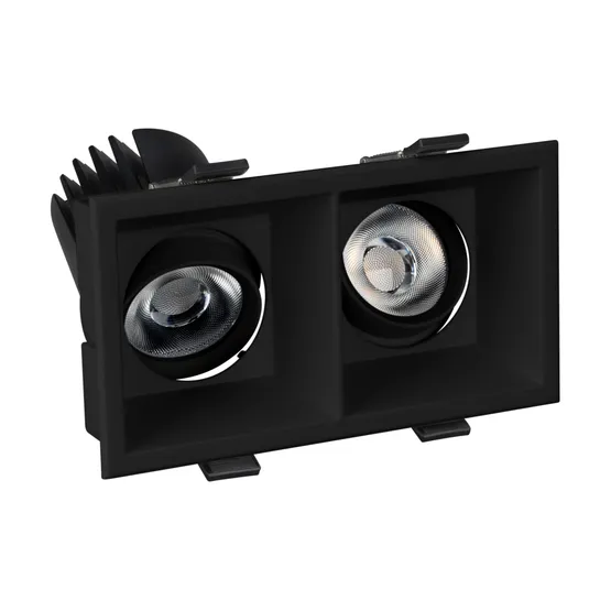 Фото #5 товара Светильник MS-FLOW-BUILT-S157x85-2x12W Warm3000 (BK, 38 deg, 230V) (Arlight, IP20 Металл, 5 лет)