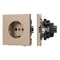 Минифото #1 товара Механизм электрической розетки SCT-TENDO-MEU1-PL-GD (230V, 16A) (Arlight, Песочный)