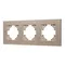Минифото #1 товара Рамка пластиковая FRM-PERIO-PL-3-GD (Arlight, -)