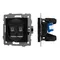 Минифото #1 товара Механизм компьютерной розетки двойной SCT-MPC2-PL-BK-V (RJ-45, CAT6) (Arlight, -)