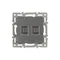 Минифото #2 товара Механизм компьютерной розетки двойной SCT-MPC2-PL-GR (RJ-45, CAT6) (Arlight, -)
